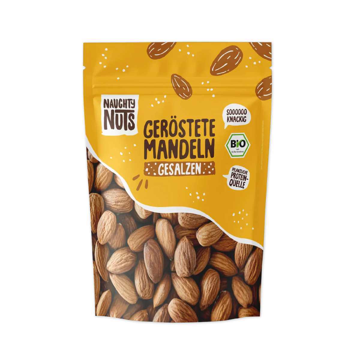 Naughty Nuts geröstete Mandeln gesalzen Packung