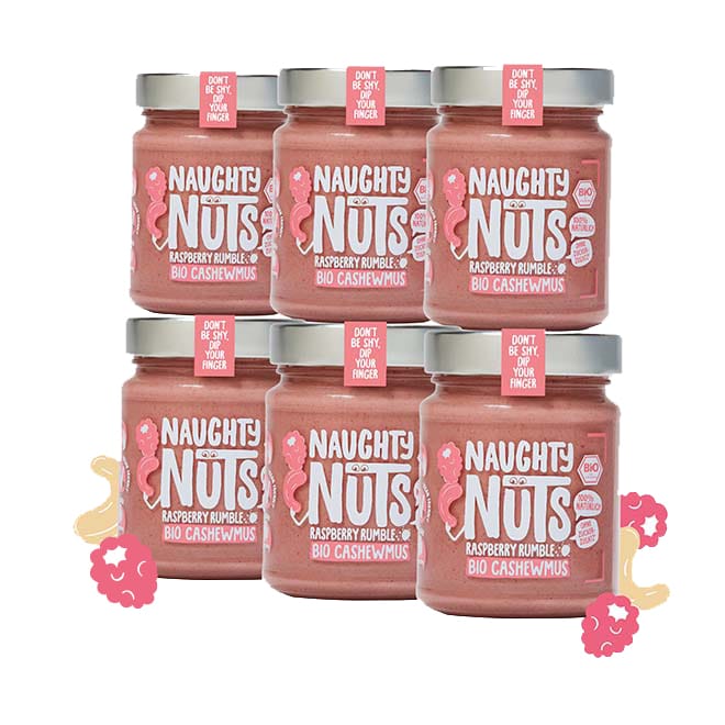 Naughty Nuts Nussbutter Bio Cashewmus Raspberry Rumble