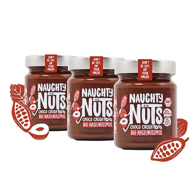 Naughty Nuts Nussbutter Bio Haselnussmus Choco Crush