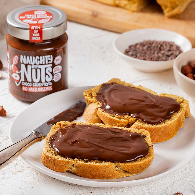 Naughty Nuts Nussbutter Bio Haselnussmus Choco Crush