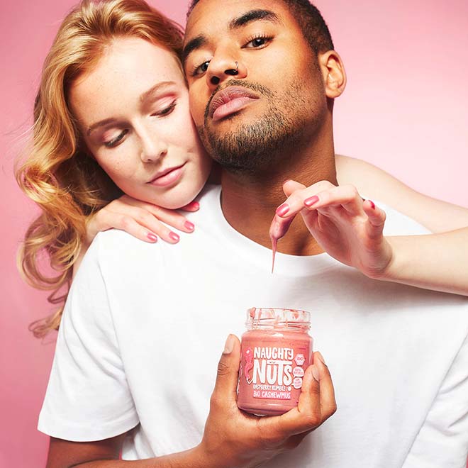Naughty Nuts Nussbutter Bio Cashewmus Raspberry Rumble